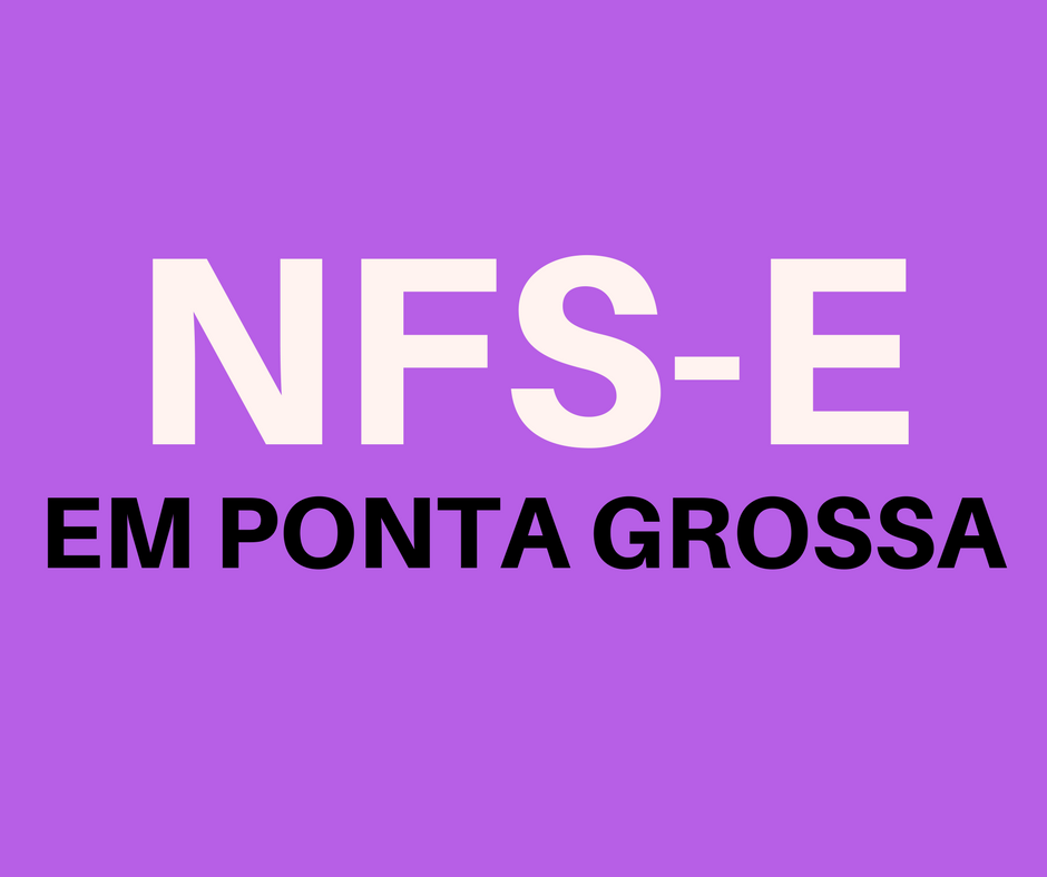 emitir NFS-e em Ponta Grossa