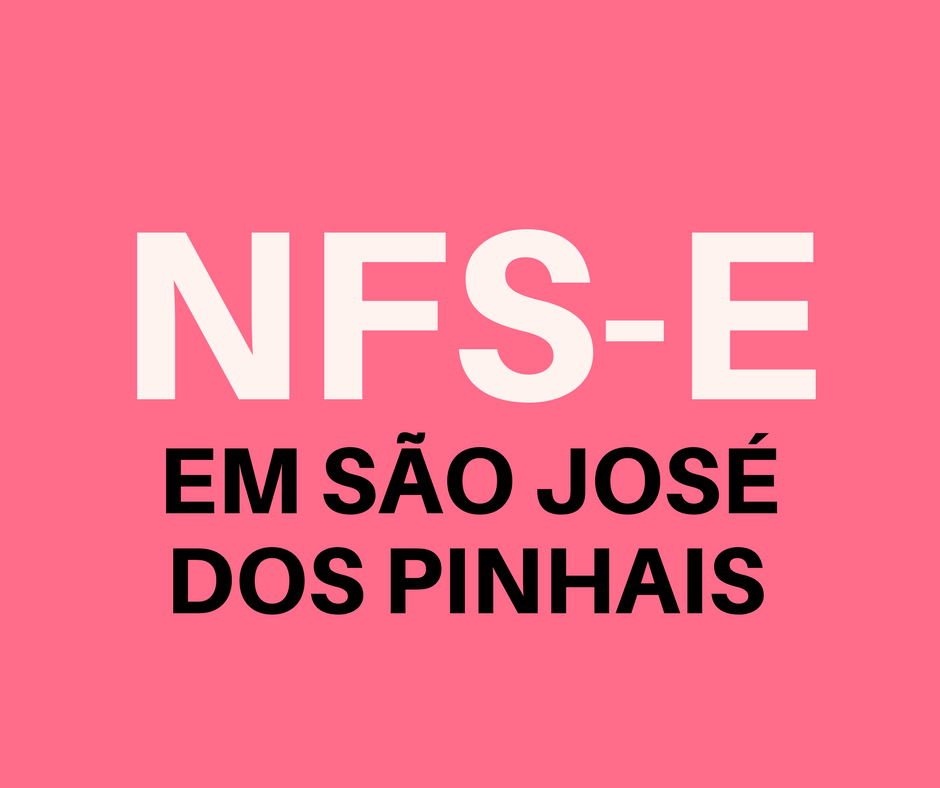 emitir NFS-e em São José dos Pinhais